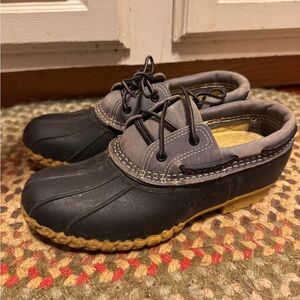 L.L. Bean Black and Gray Winter Boots
